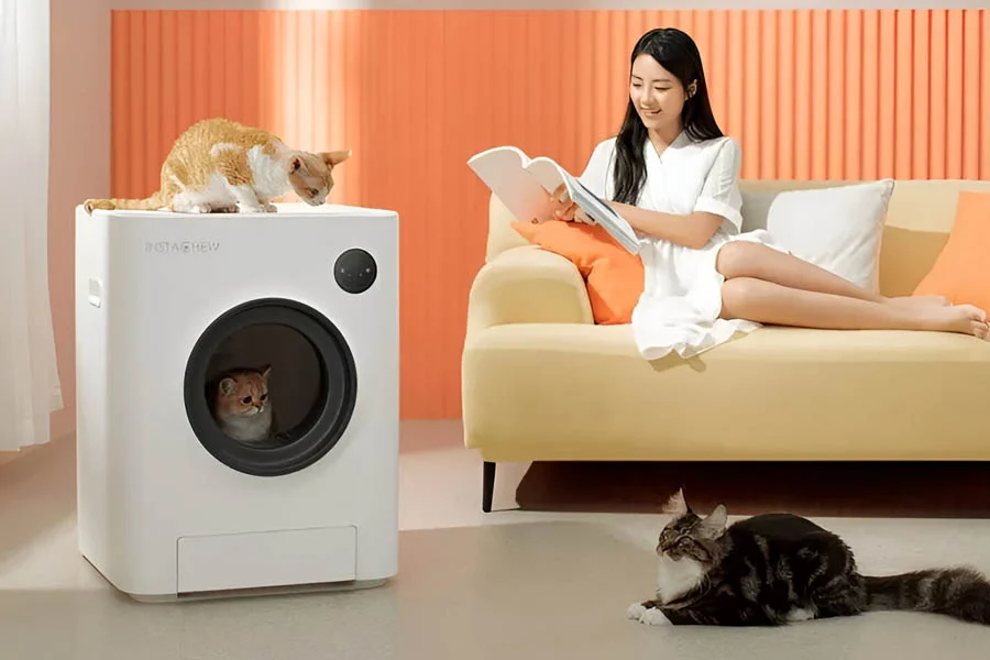 cat robot litter